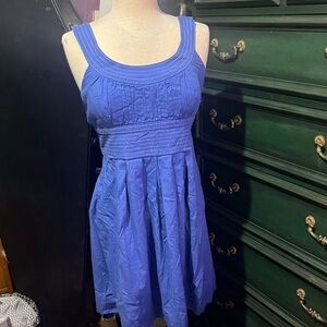 Elegant Blue Sleeveless Dress